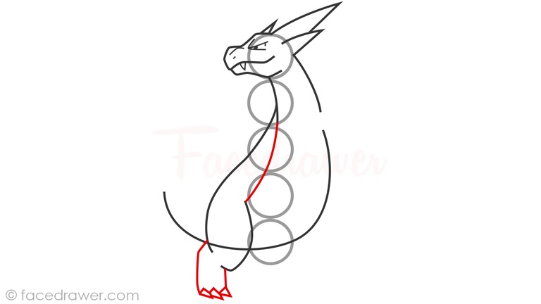 how to draw mega charizard y step 9