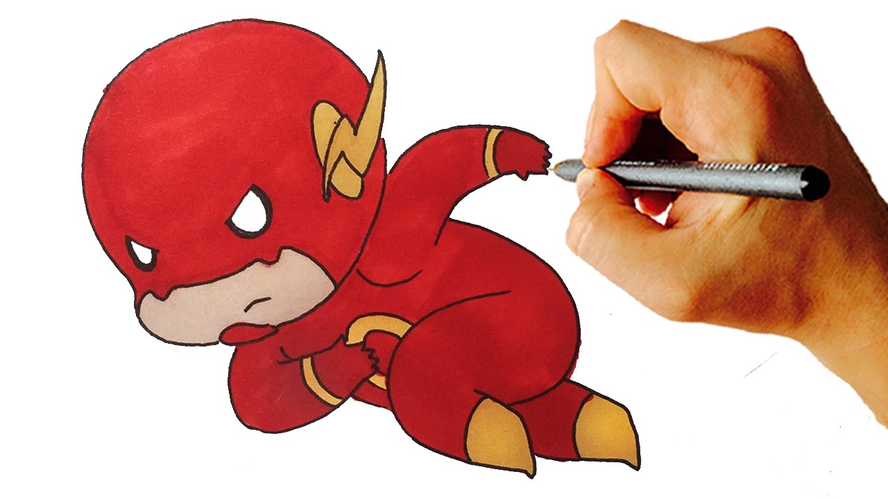 How to Draw Flash Chibi Step by Step Drawing Lesson Facedrawer