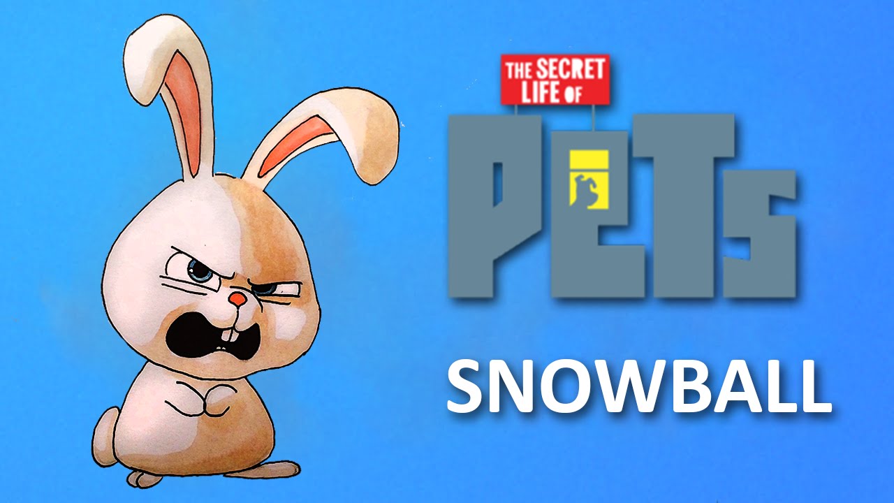 How To Draw Snowball From The Secret Life Of Pets Step By Step Drawing 