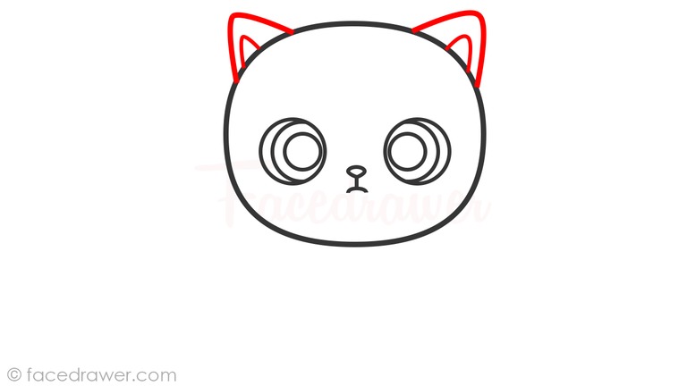 how to draw cute cat step 5