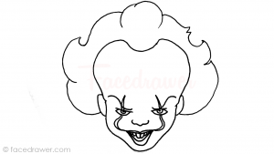 How To Draw Pennywise Step 9 Facedrawer