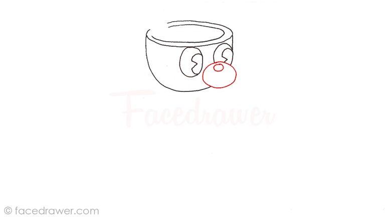 how to draw mugman cuphead step 4