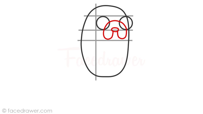 how to draw jake adveture time step 4