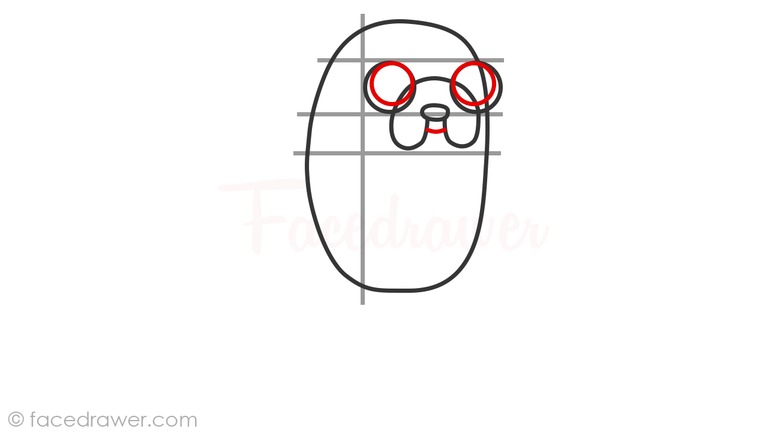 how to draw jake adveture time step 5