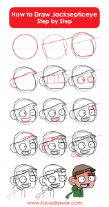 How to Draw Jacksepticeye Step by Step