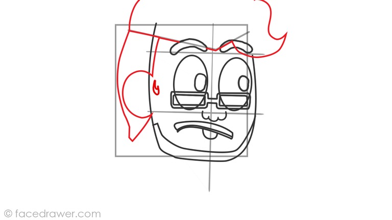 How to draw markiplier step 7