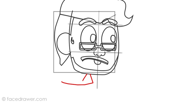 How to draw markiplier step 8