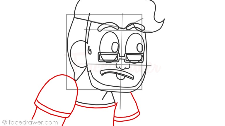 How to draw markiplier step 9
