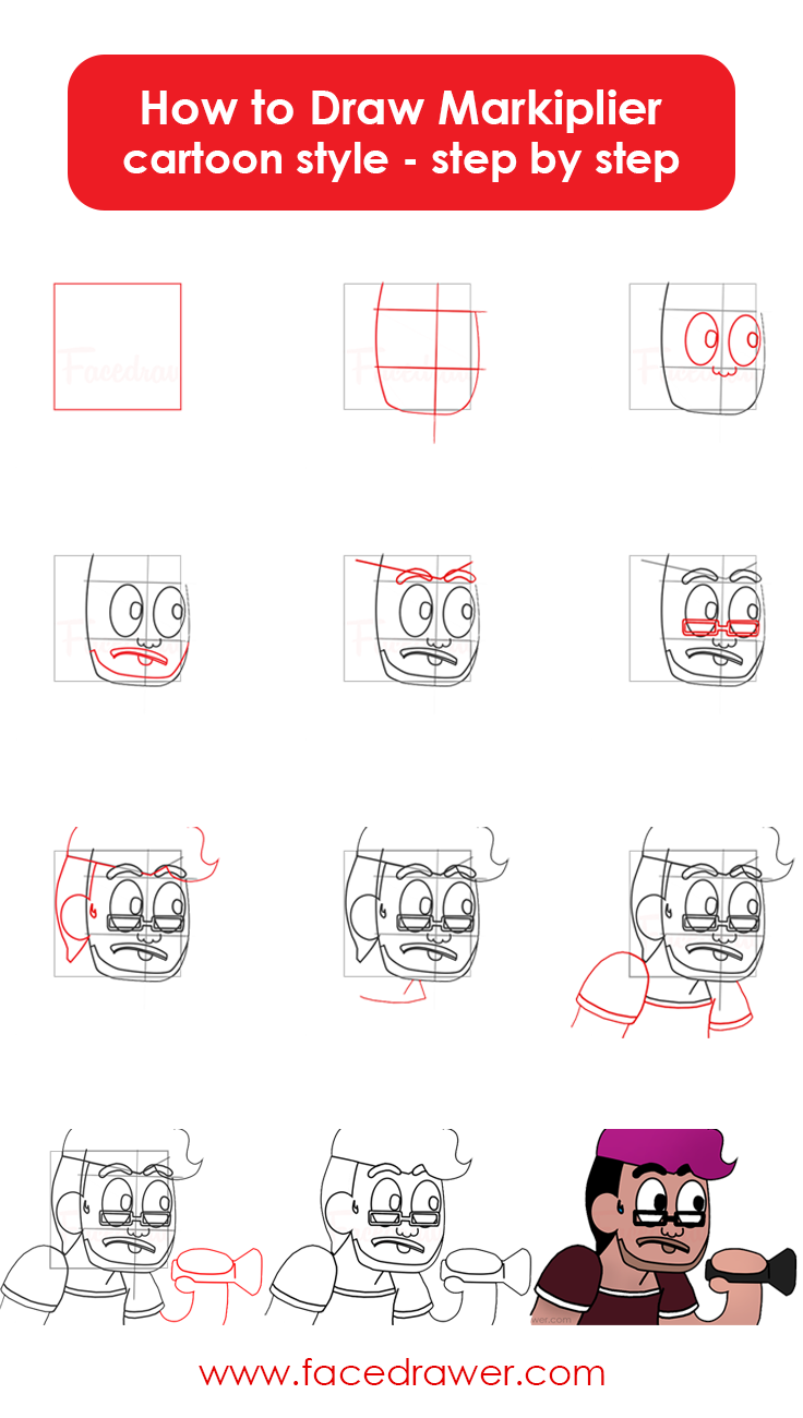 How to draw makiplier step by step