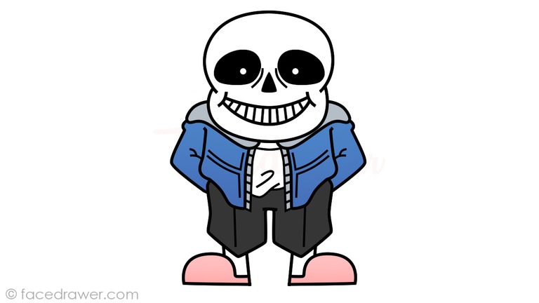 how to draw fullbody sans step 11