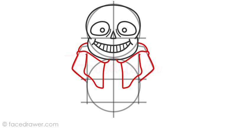 how to draw fullbody sans step 6