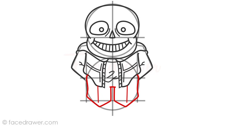 how to draw fullbody sans step 8