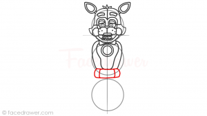 How to Draw Funtime Foxy step 11