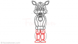 How to Draw Funtime Foxy step 12