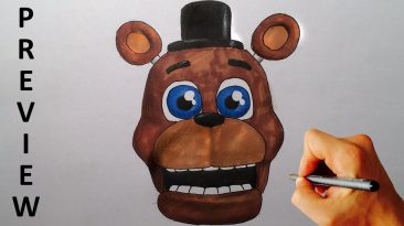 How To Draw Adventure Freddy From Fnaf World Drawing Lesson Preview 