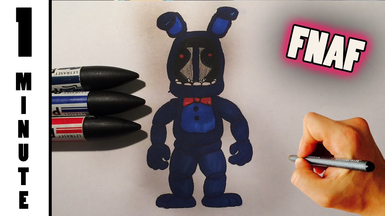 How to Draw Withered Bonnie  Five Nights at Freddy's 