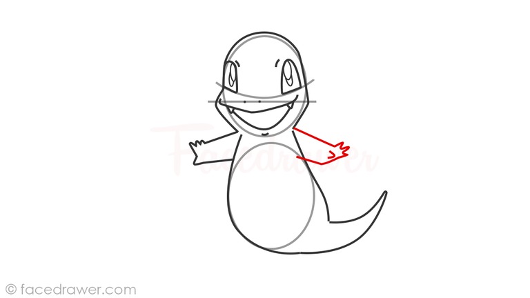 how to draw charmander pokemon step 10