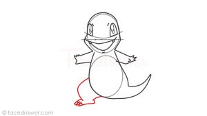 how to draw charmander pokemon step 11