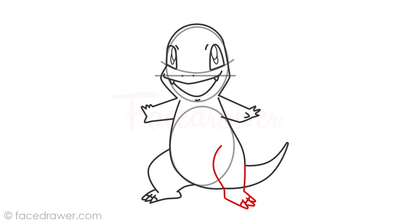 how to draw charmander pokemon step 12