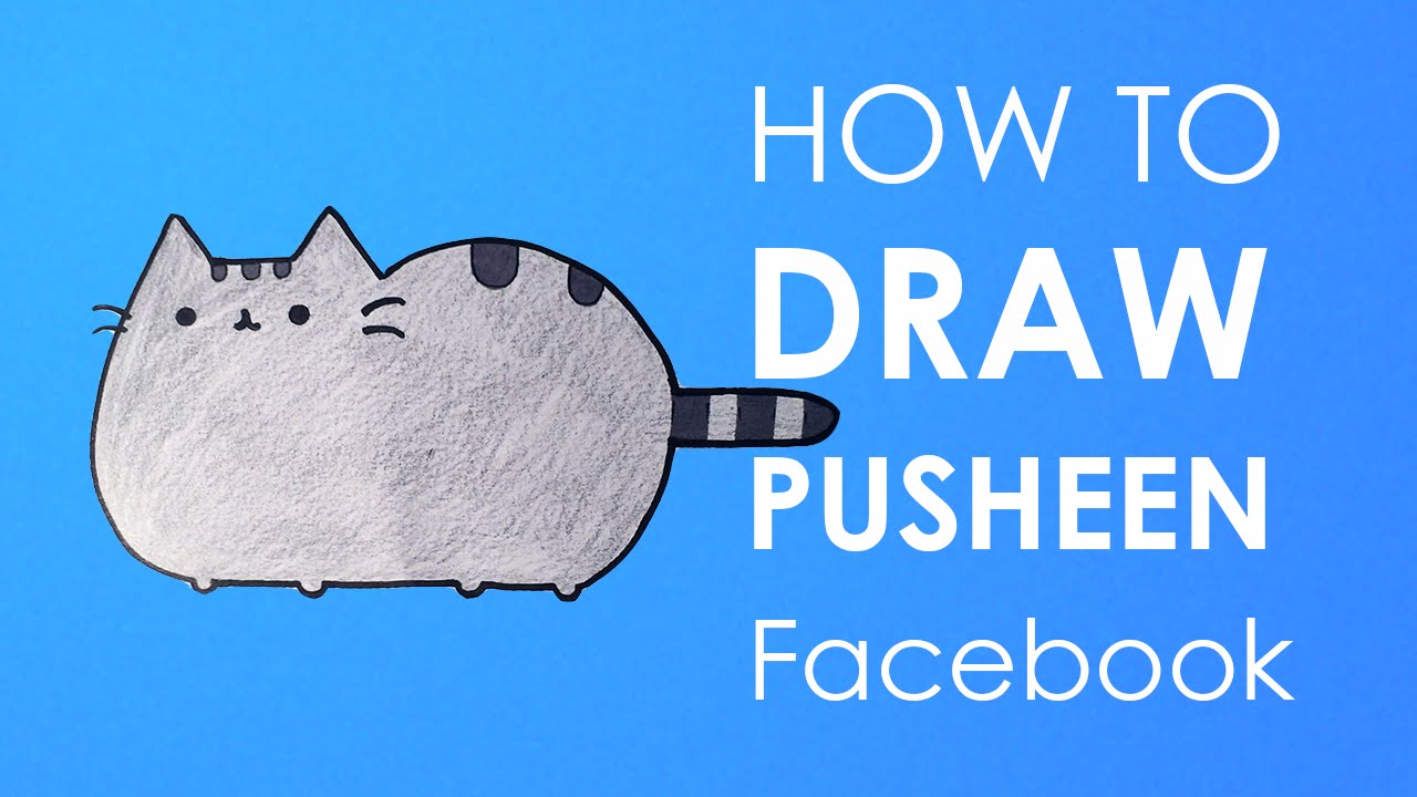 How to Draw Pusheen - Facebook | Facedrawer