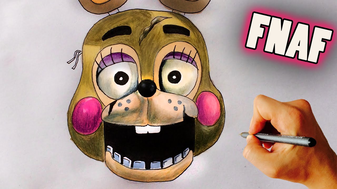 How to Draw Withered Toy Chica from Five Nights at Freddy's (FNaF