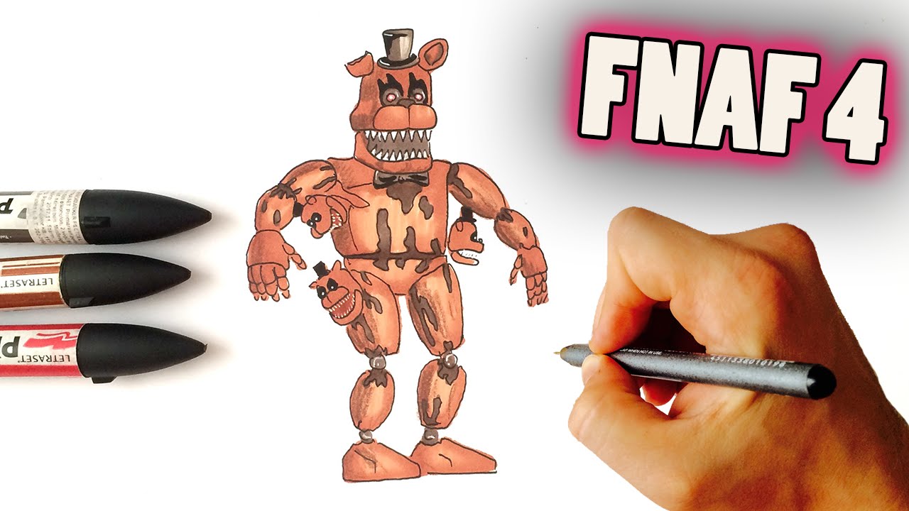 How To Draw Nightmare Fredbear From FNaF 4 Step By Step Video Lesson