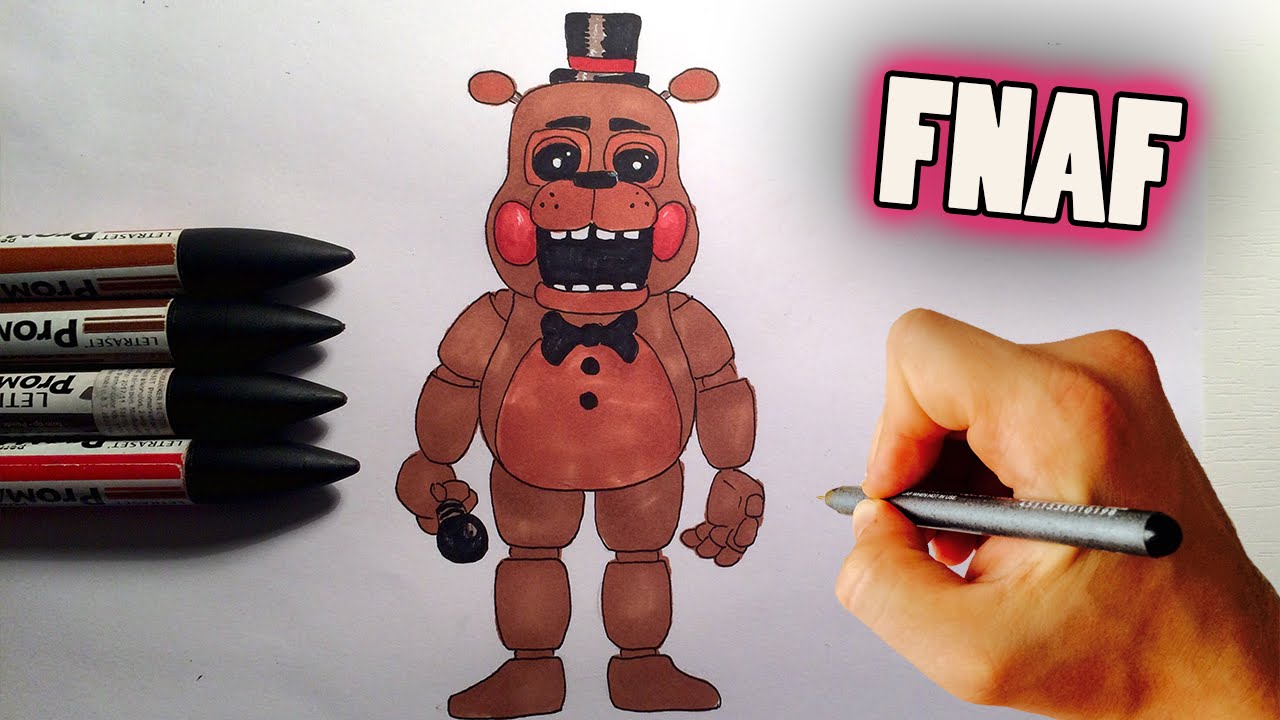 How to Draw Toy Freddy from Five Nights at Freddy's (FNaF) Facedrawer