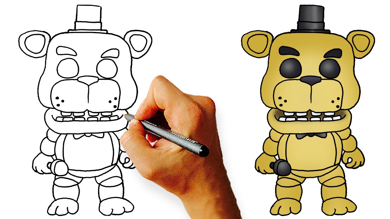How to draw Chica jumpscare from Five Nights at Freddy's FNAF drawing  lesson