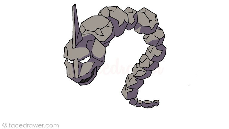 How to draw Onix Pokemon Step 12