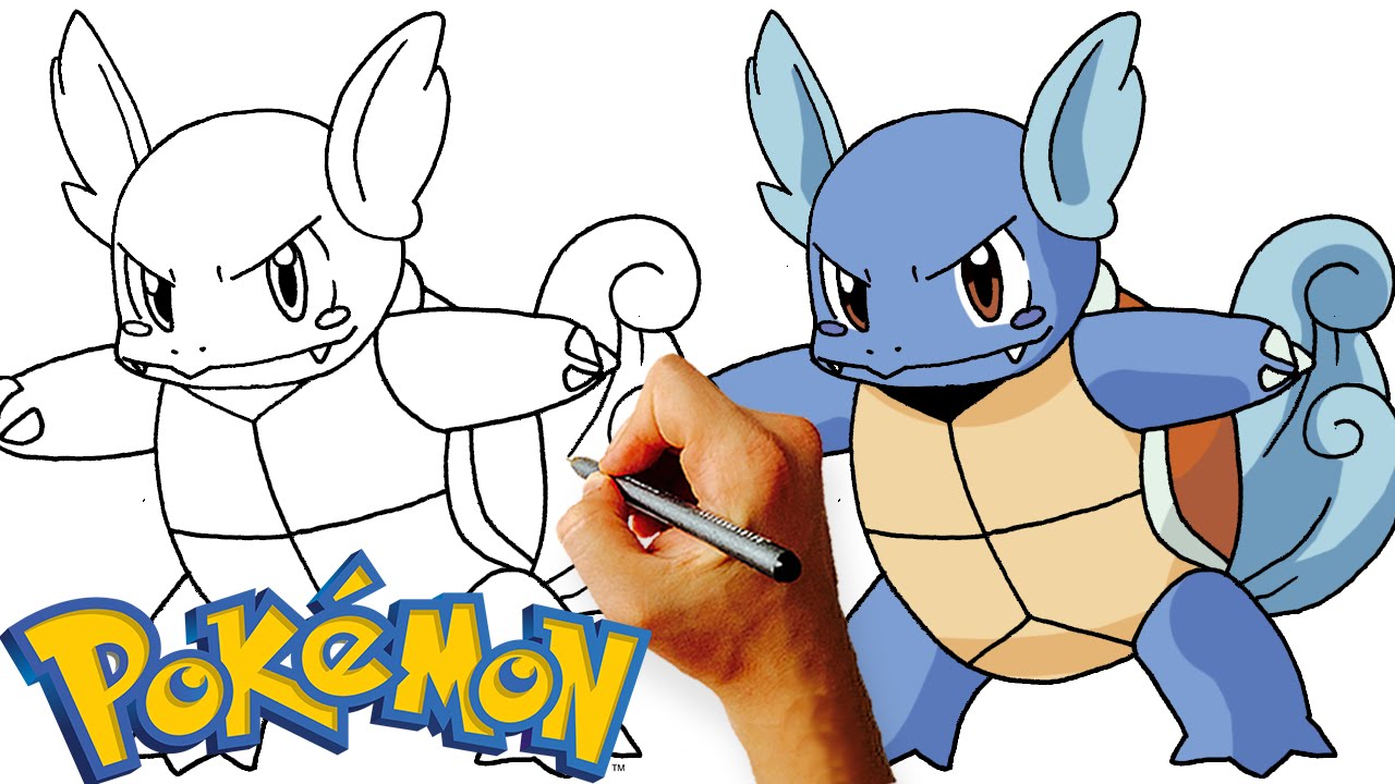 Pokemon Menokurage Drawing Tutorial - How to draw Pokemon