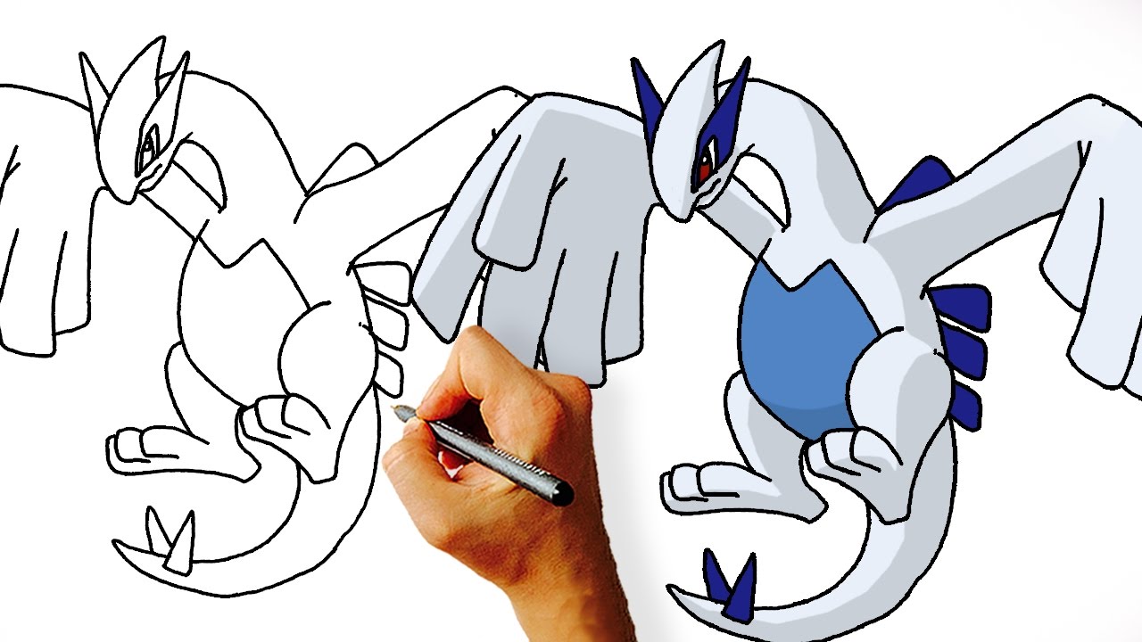 How to Draw Lugia  Pokemon 