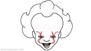 how to draw pennywise step 8 | Facedrawer