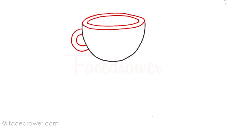 how to draw cuphead step 2