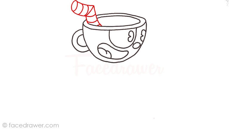 how to draw cuphead step 7