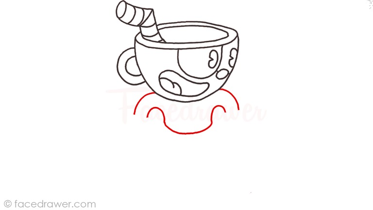 how to draw cuphead step 8