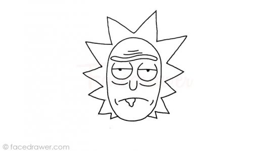 Rick from Rick and Morty Drawing Lesson. Learn How to Draw Easy Way.