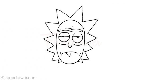 Rick from Rick and Morty Drawing Lesson. Learn How to Draw Easy Way.