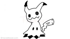 how to draw mimikyu step 12