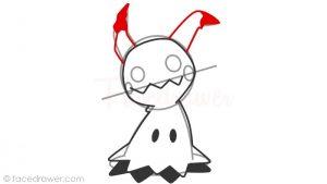 how to draw mimikyu step 9